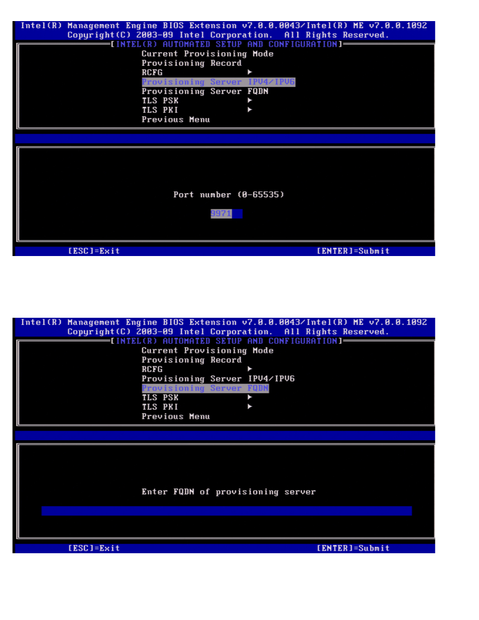Provisioning server fqdn | Dell OptiPlex 990 (Early 2011) User Manual | Page 50 / 107