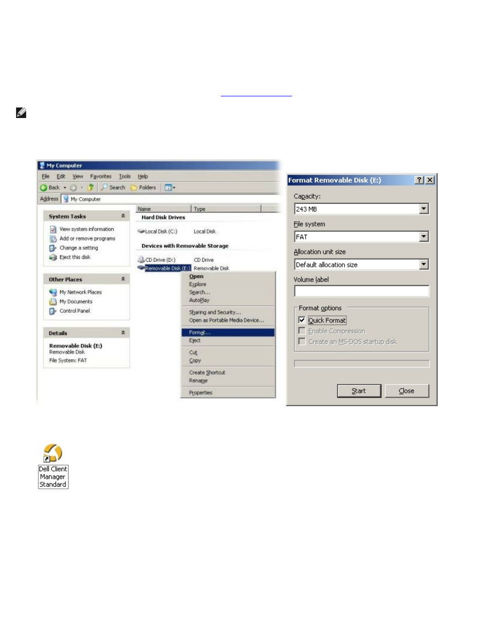 Configuration service - usb device procedure, Usb device procedure | Dell OptiPlex 990 (Early 2011) User Manual | Page 68 / 107