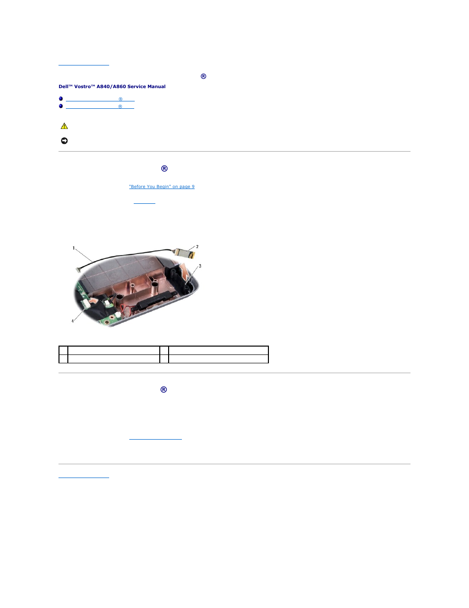 Internal card with bluetooth, Wireless technology, Removing the bluetooth® card | Replacing the bluetooth® card | Dell Vostro A860 (Late 2008) User Manual | Page 8 / 36