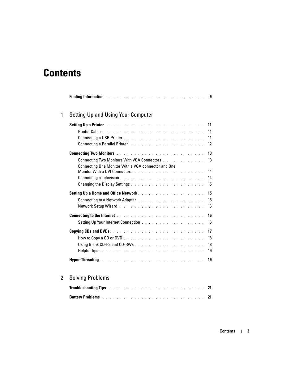 Dell Dimension 4700 User Manual | Page 3 / 126