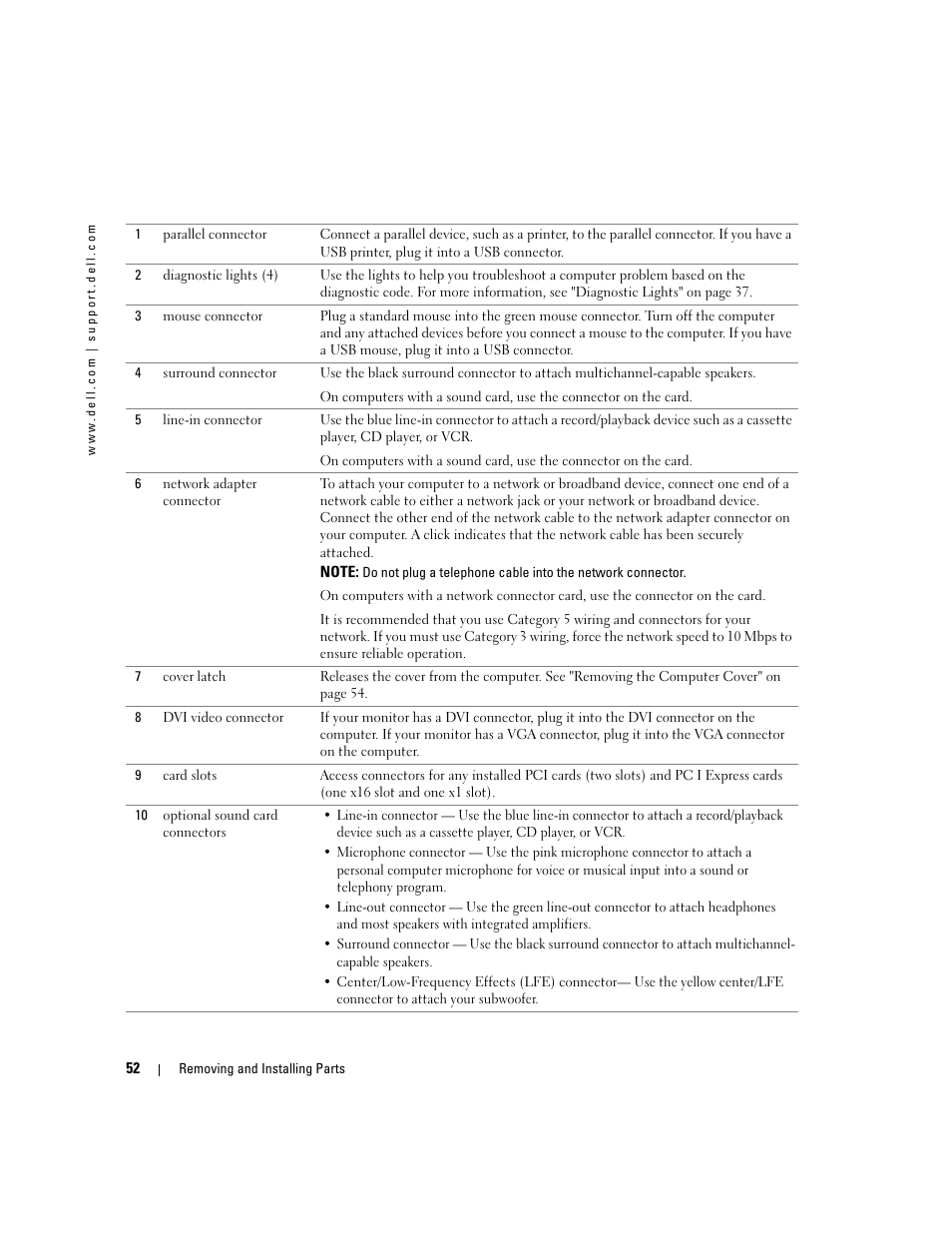 Dell Dimension 4700 User Manual | Page 52 / 126