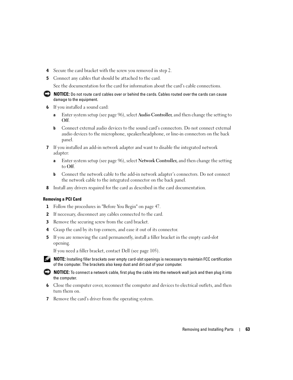 Dell Dimension 4700 User Manual | Page 63 / 126