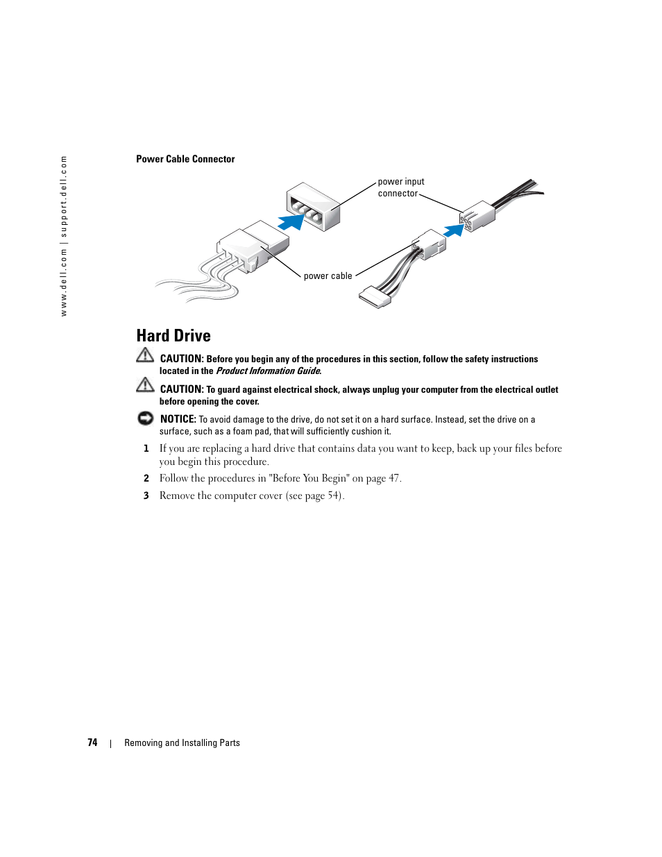 Hard drive | Dell Dimension 4700 User Manual | Page 74 / 126