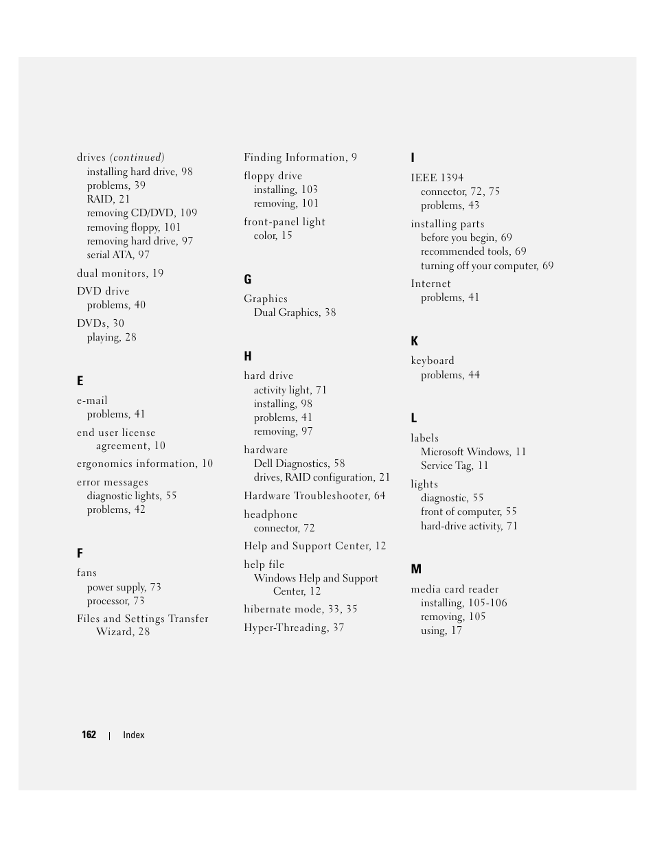 Dell XPS 600 User Manual | Page 162 / 166