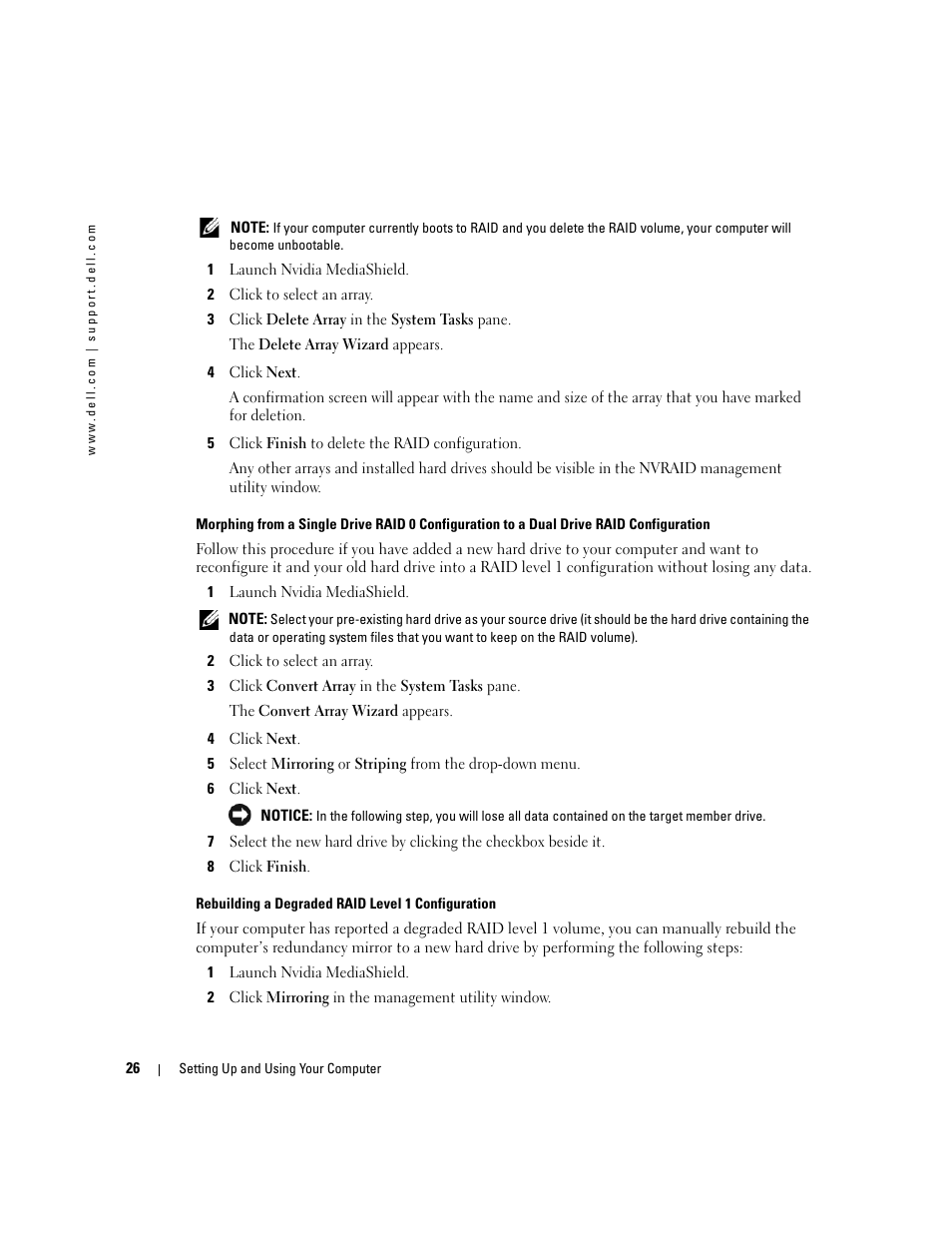 Dell XPS 600 User Manual | Page 26 / 166