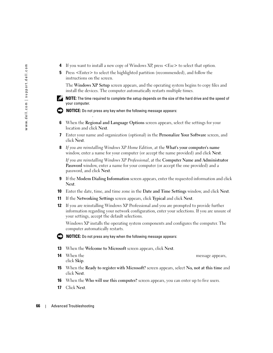 Dell XPS 600 User Manual | Page 66 / 166