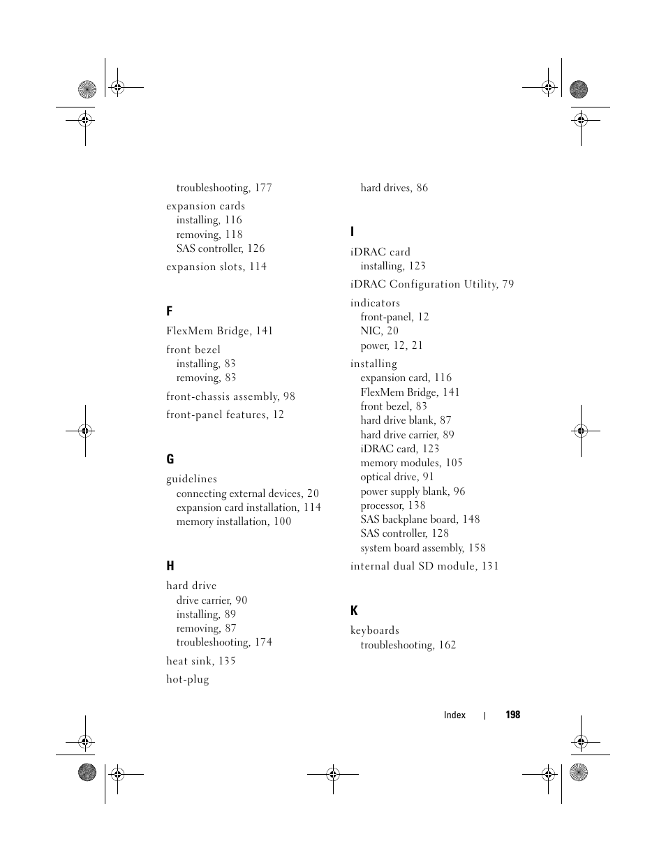 Dell PowerEdge R810 User Manual | Page 198 / 202