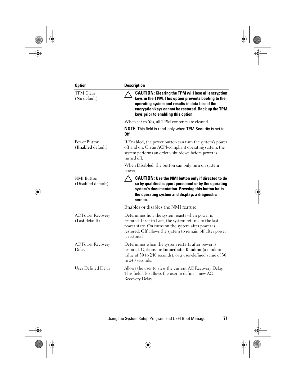 Dell PowerEdge R810 User Manual | Page 71 / 202