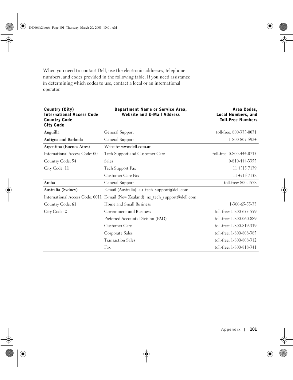 Dell INSPIRON 2600 User Manual | Page 101 / 134