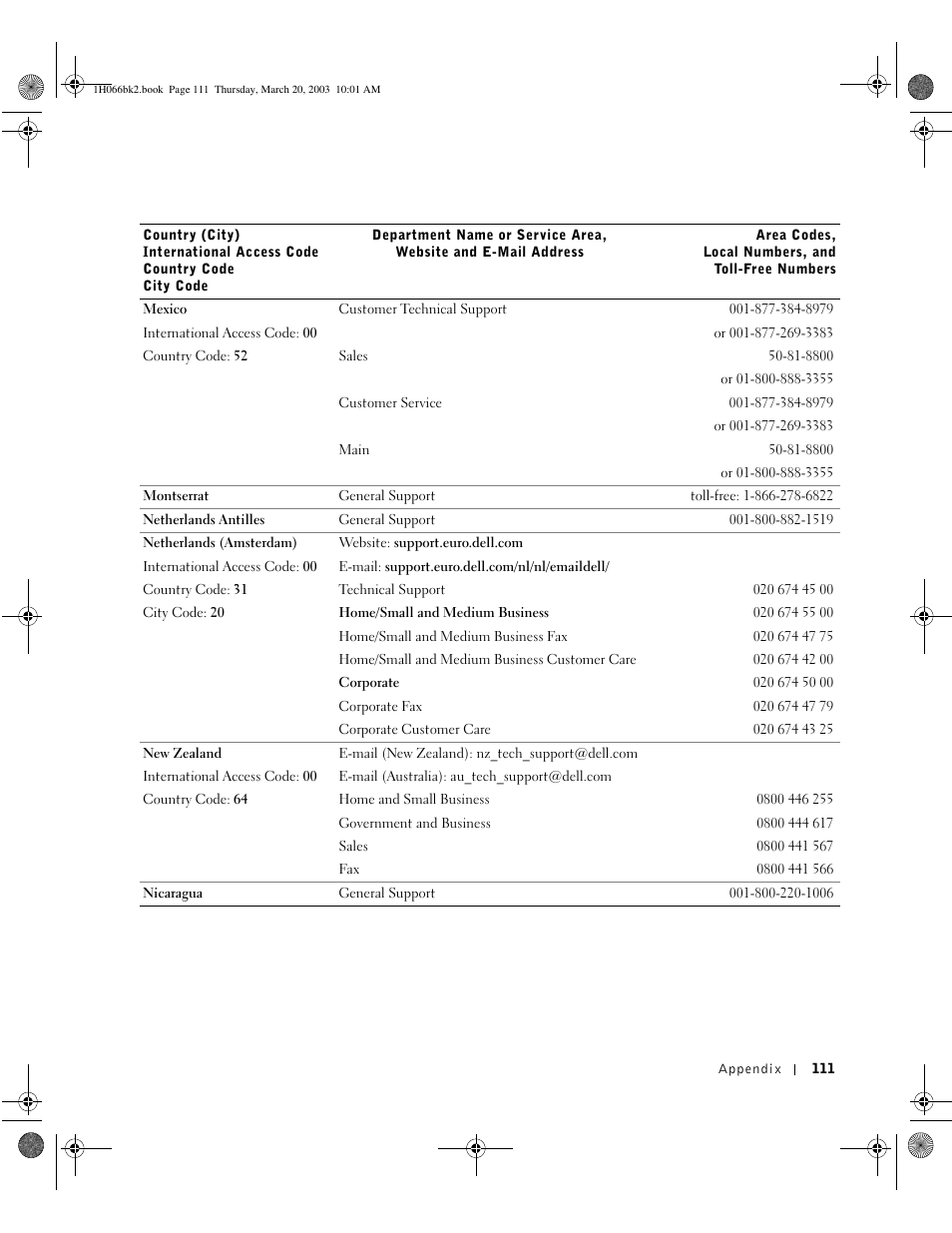 Dell INSPIRON 2600 User Manual | Page 111 / 134