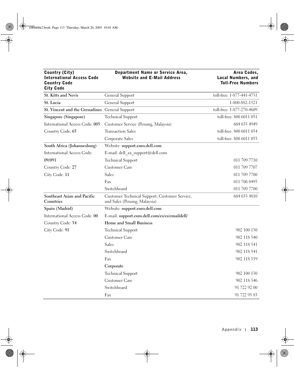 Dell INSPIRON 2600 User Manual | Page 113 / 134