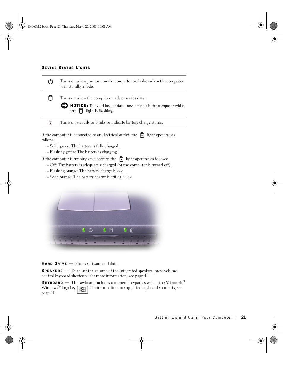Dell INSPIRON 2600 User Manual | Page 21 / 134