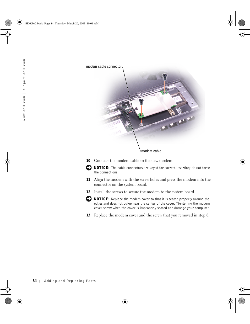 Dell INSPIRON 2600 User Manual | Page 84 / 134