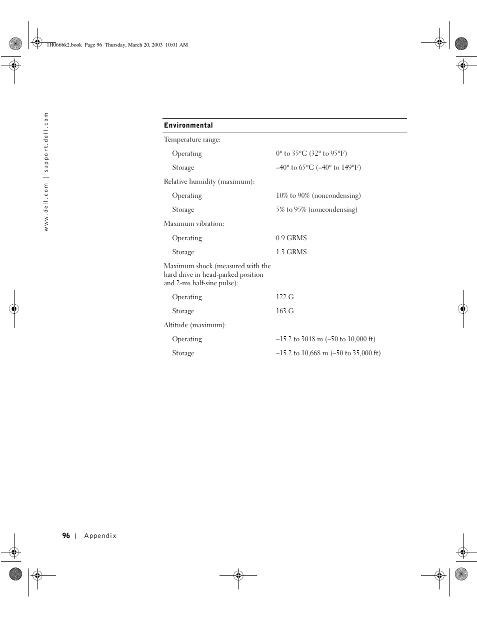 Dell INSPIRON 2600 User Manual | Page 96 / 134