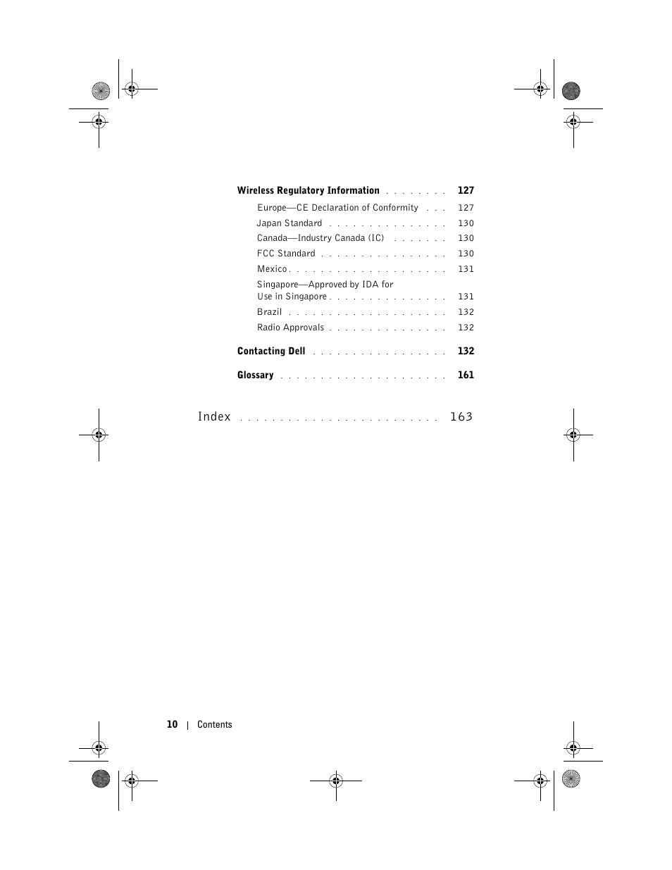 Index 163, Index | Dell AXIM X30 User Manual | Page 10 / 168