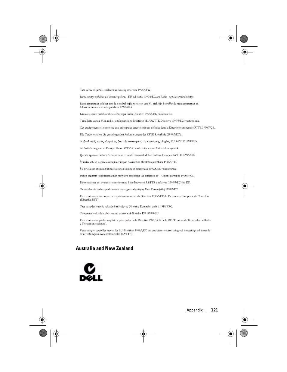 Australia and new zealand | Dell AXIM X30 User Manual | Page 121 / 168