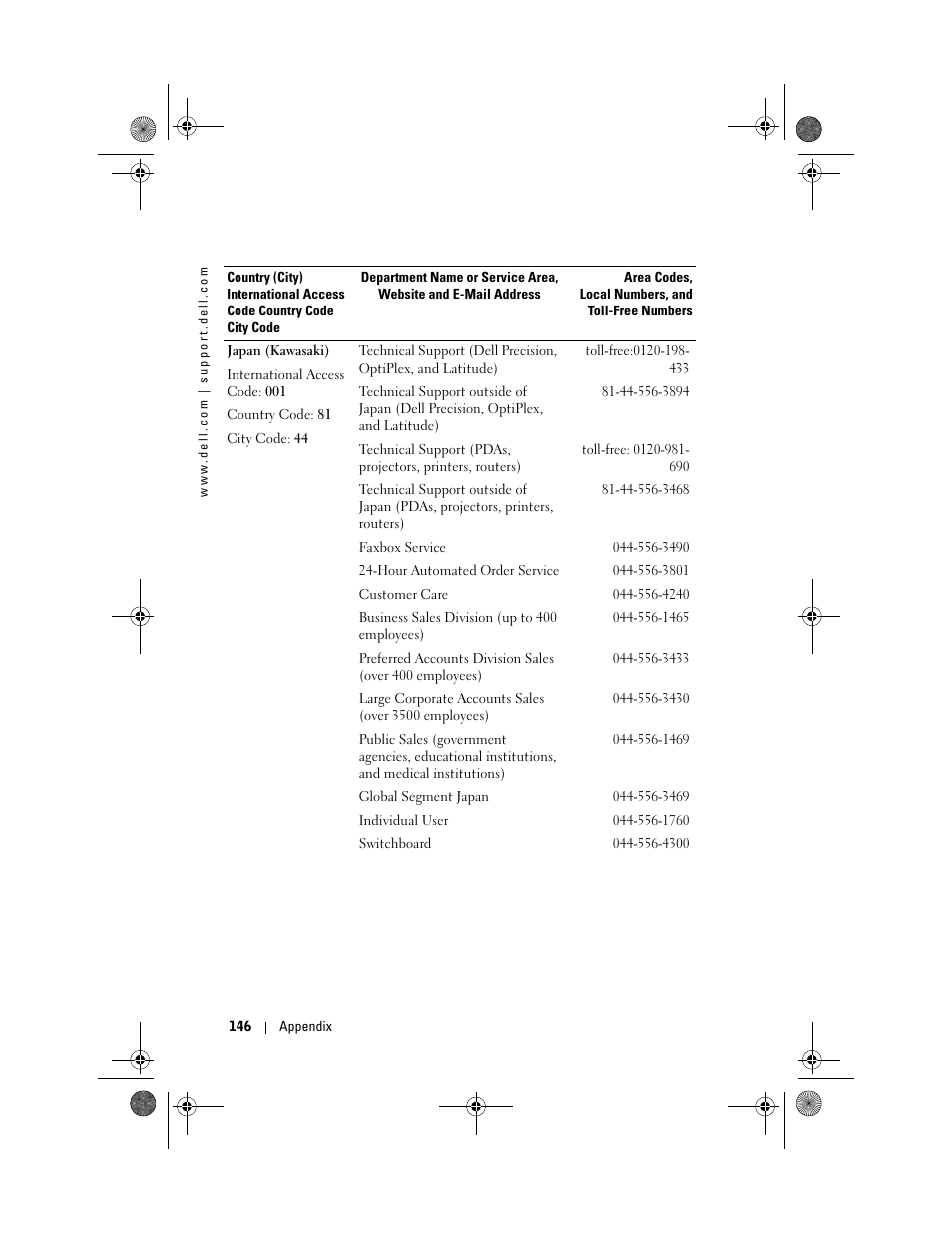 Dell AXIM X30 User Manual | Page 146 / 168