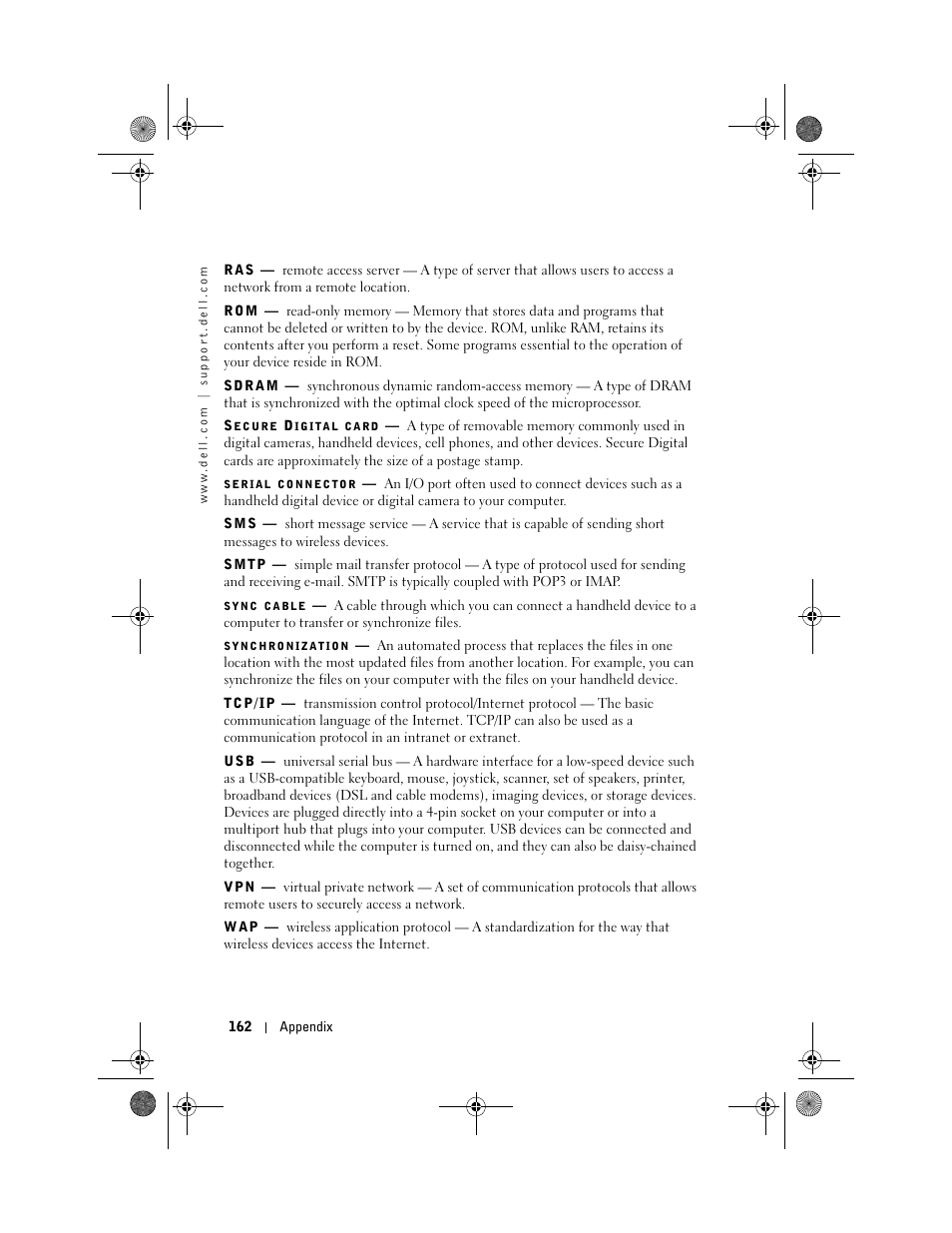 Dell AXIM X30 User Manual | Page 162 / 168