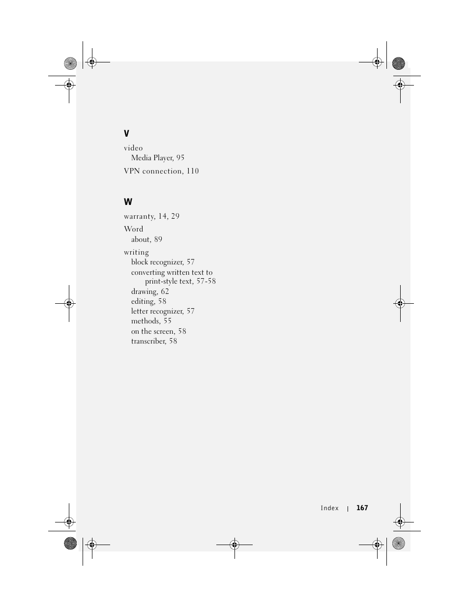 Dell AXIM X30 User Manual | Page 167 / 168