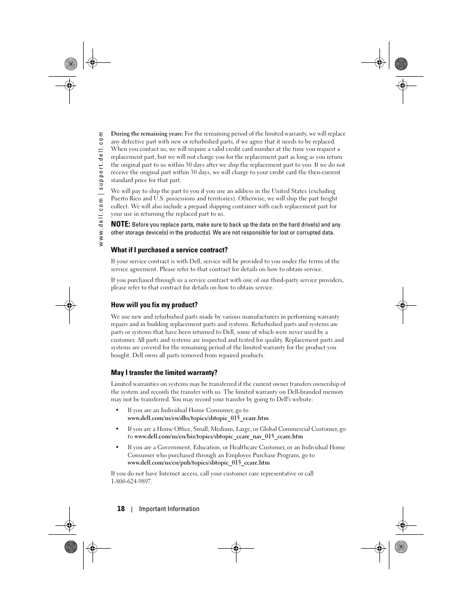 Dell AXIM X30 User Manual | Page 18 / 168