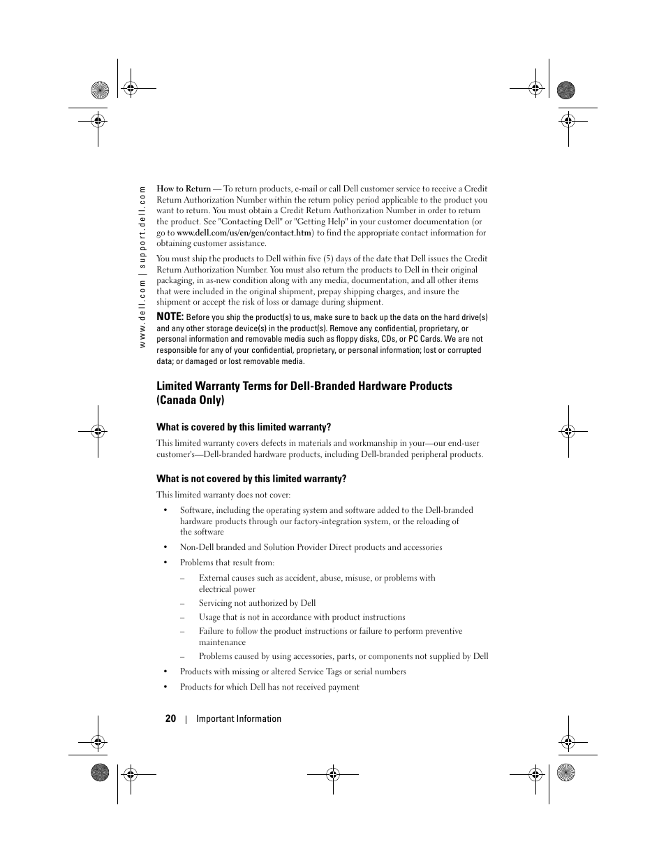 Dell AXIM X30 User Manual | Page 20 / 168