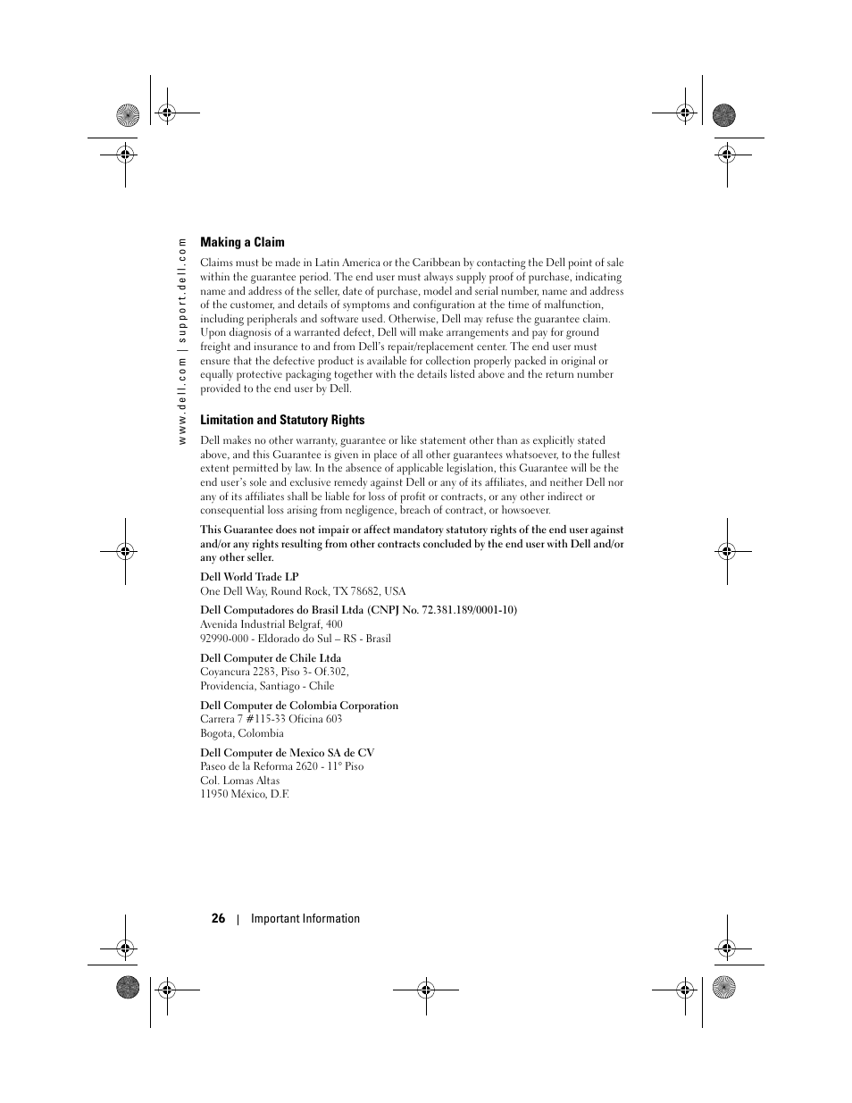 Dell AXIM X30 User Manual | Page 26 / 168