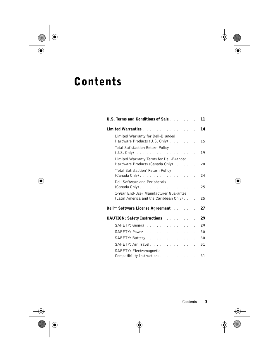 Dell AXIM X30 User Manual | Page 3 / 168