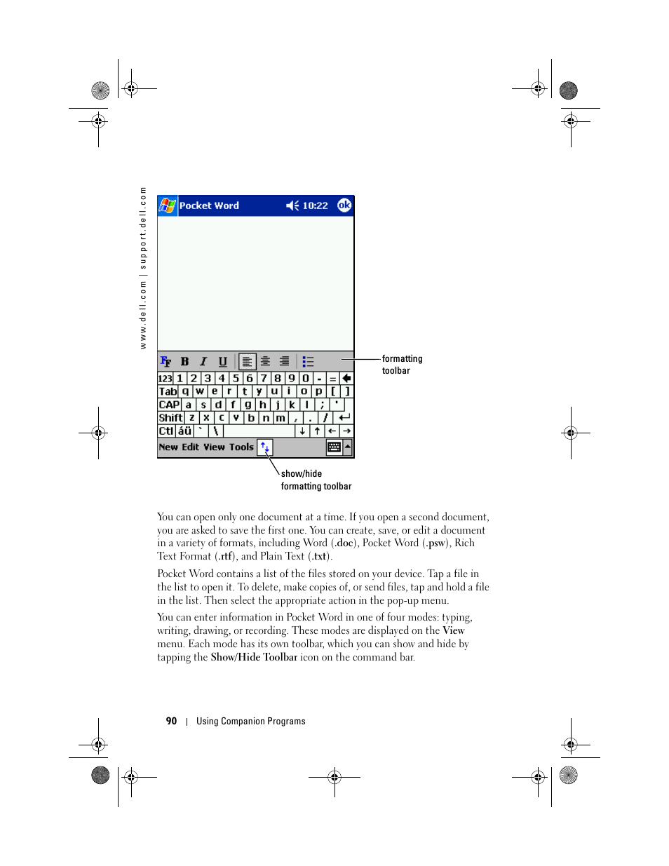 Dell AXIM X30 User Manual | Page 90 / 168