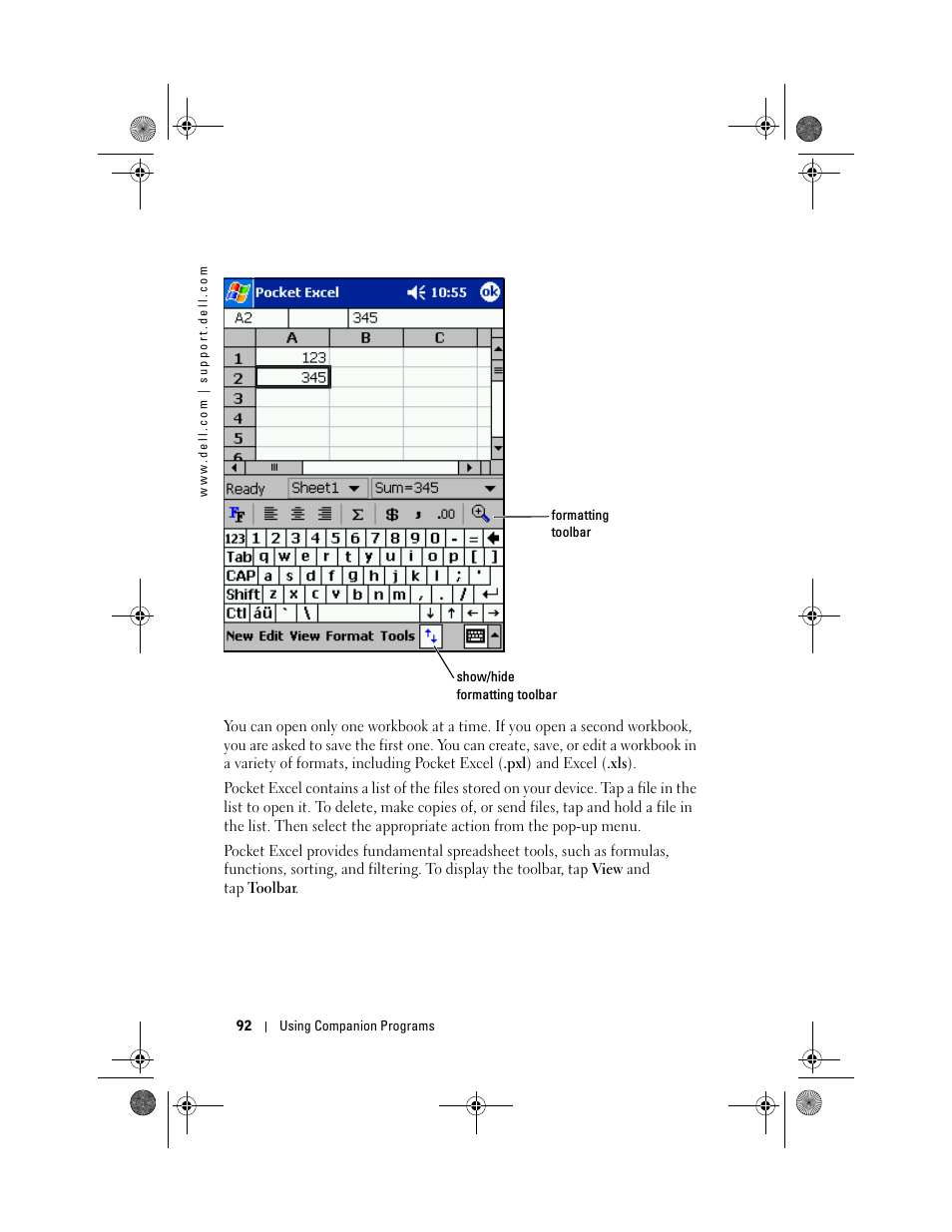 Dell AXIM X30 User Manual | Page 92 / 168