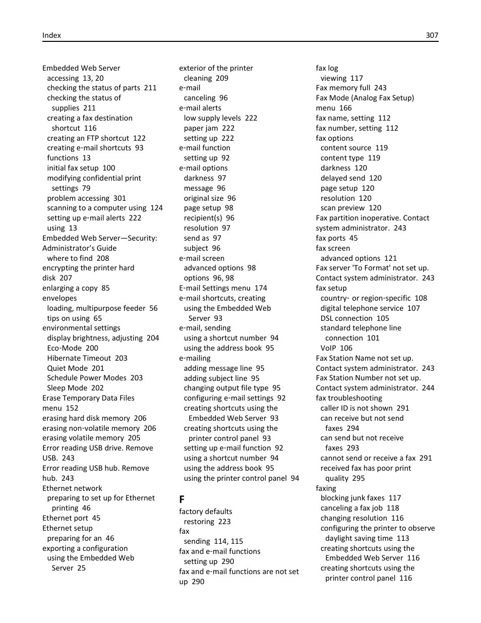 Dell B3465dn Mono Laser Multifunction Printer User Manual | Page 307 / 315