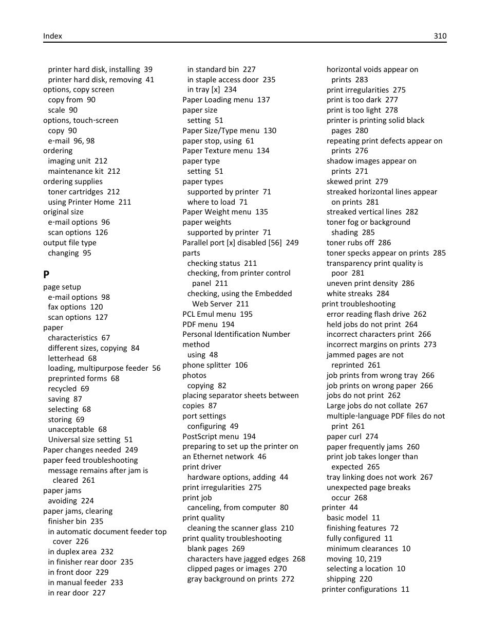 Dell B3465dn Mono Laser Multifunction Printer User Manual | Page 310 / 315