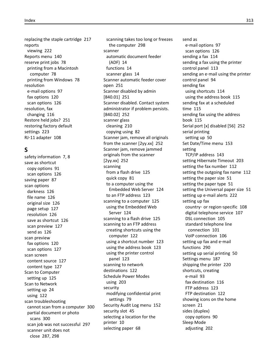 Dell B3465dn Mono Laser Multifunction Printer User Manual | Page 313 / 315