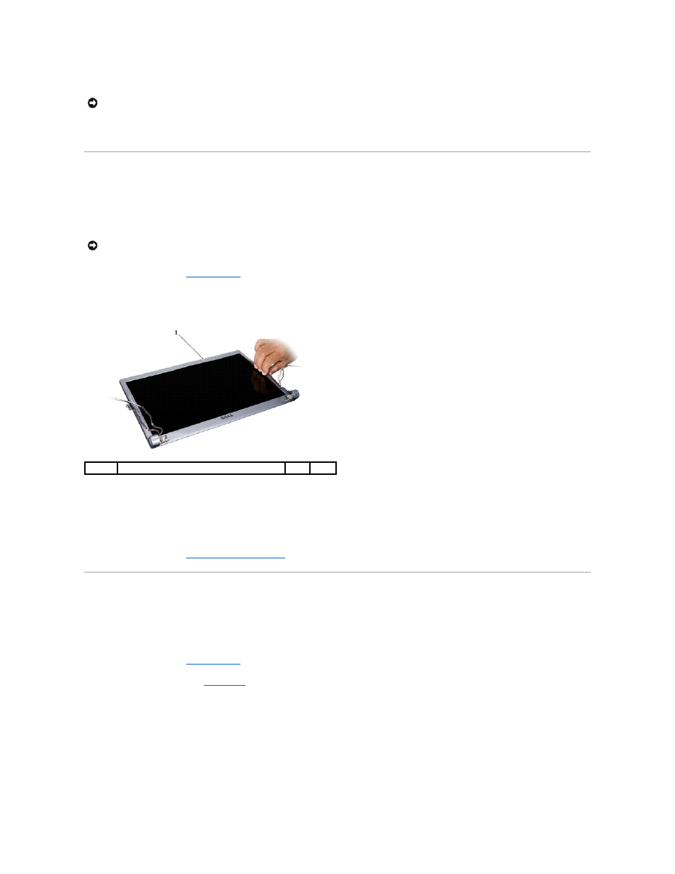 Display bezel, Removing the display panel, Removing the display bezel | Replacing the display bezel | Dell Studio 1737 (Late  2008) User Manual | Page 21 / 47