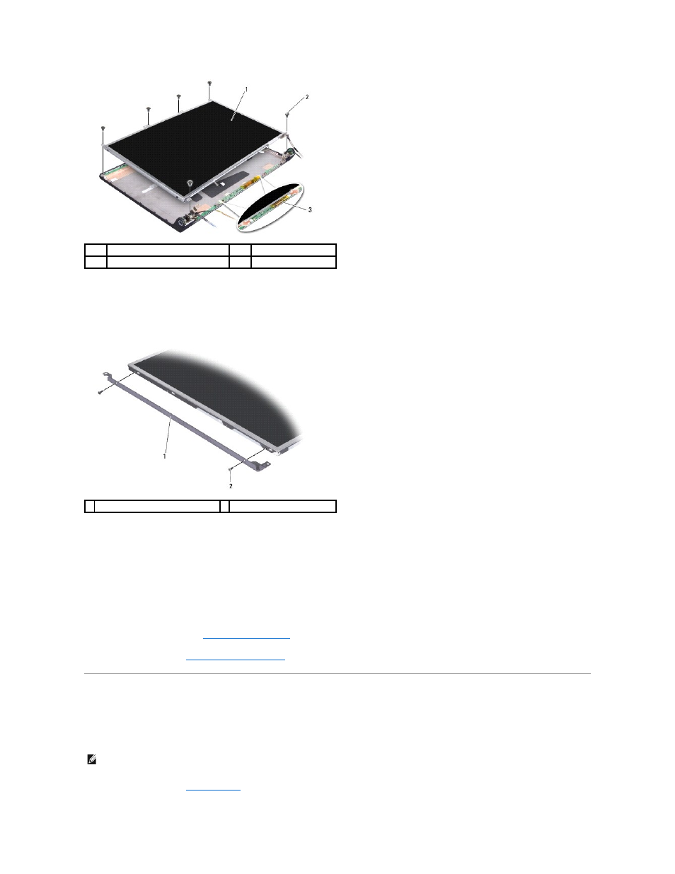 Display panel cable, Replacing the display panel, Removing the display panel cable | Dell Studio 1737 (Late  2008) User Manual | Page 22 / 47