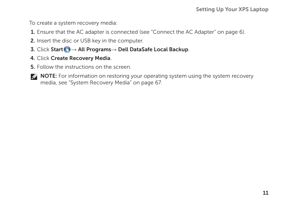 Dell XPS 15Z (L511Z, Mid 2011) User Manual | Page 13 / 94