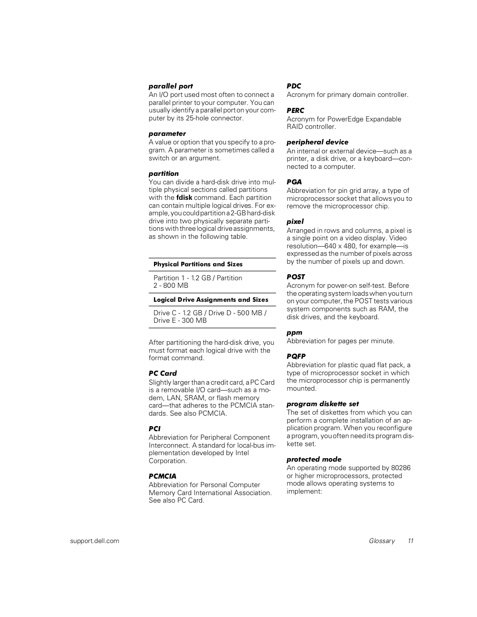 Dell PowerEdge 1400SC User Manual | Page 105 / 116