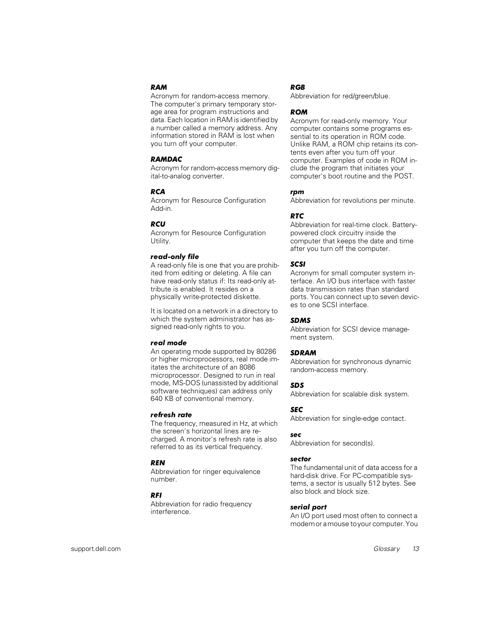 Dell PowerEdge 1400SC User Manual | Page 107 / 116