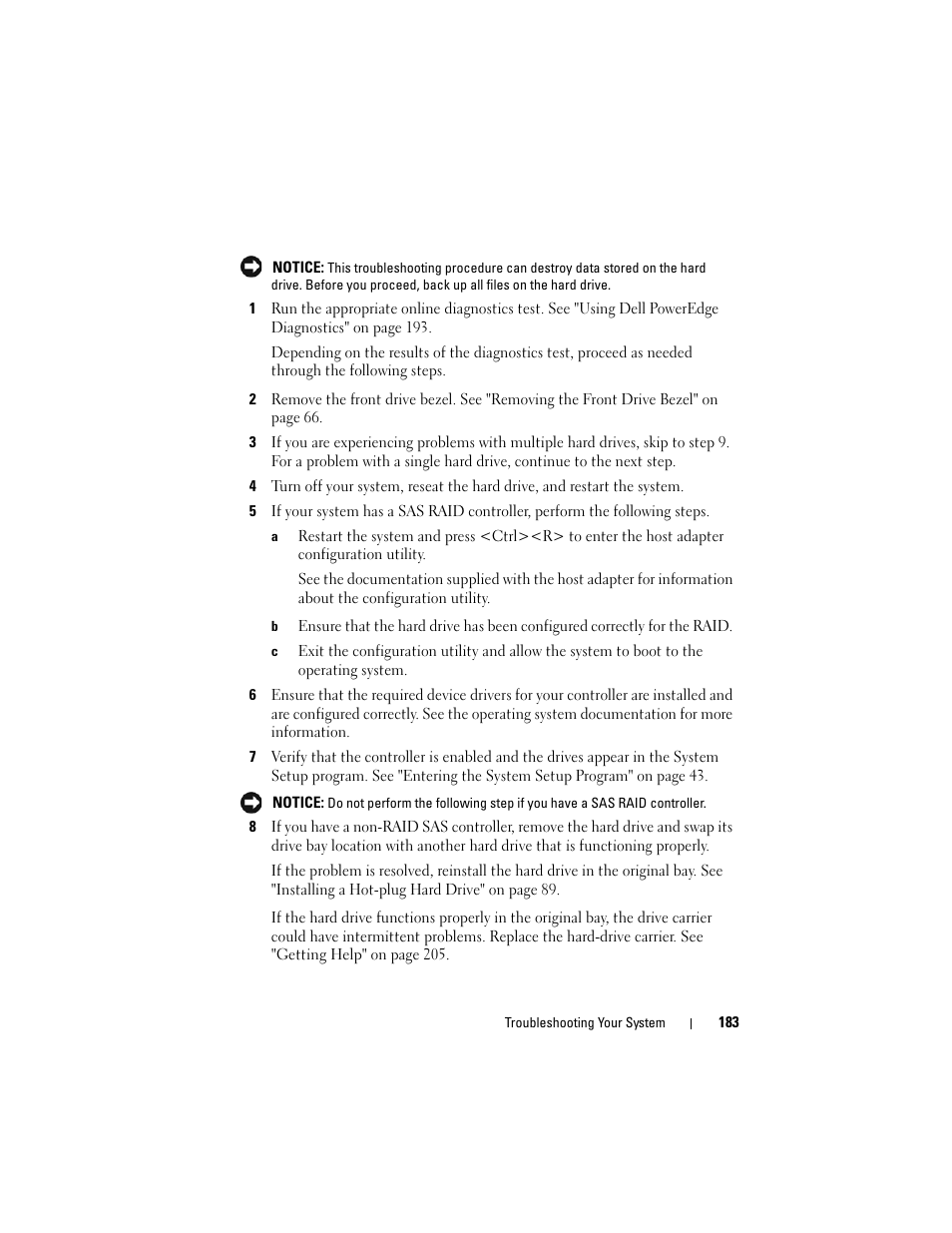 Dell PowerEdge T605 User Manual | Page 183 / 230