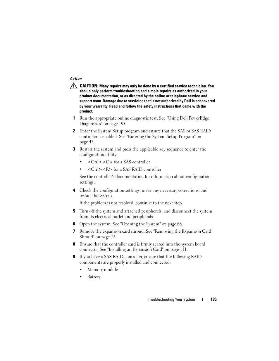 Dell PowerEdge T605 User Manual | Page 185 / 230