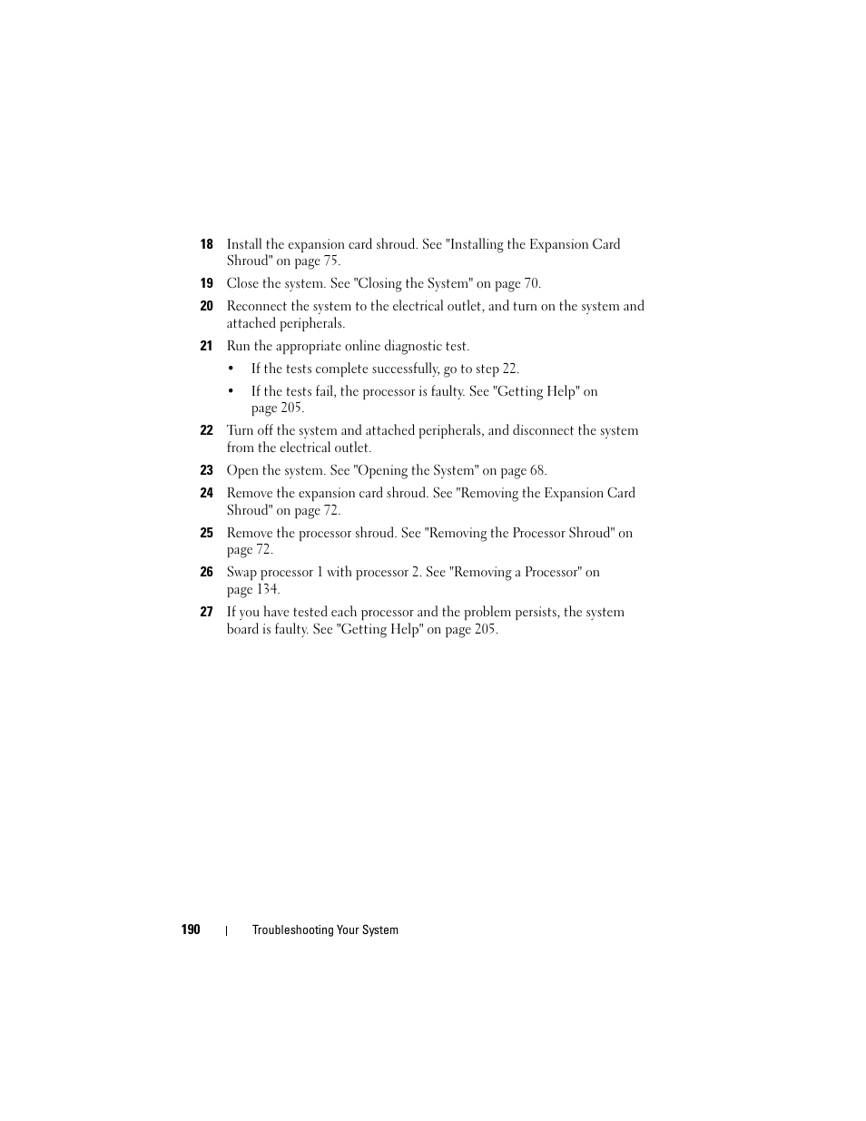 Dell PowerEdge T605 User Manual | Page 190 / 230