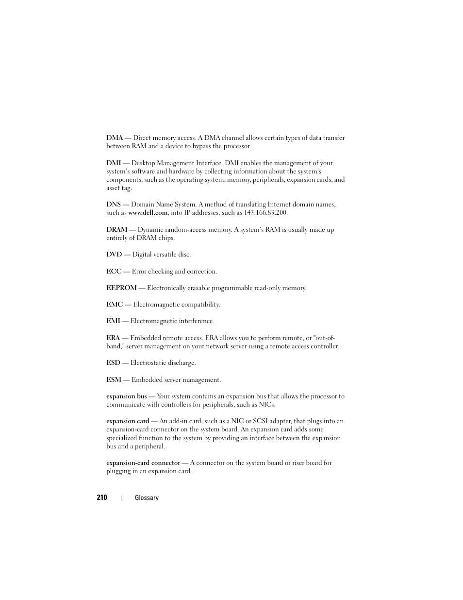 Dell PowerEdge T605 User Manual | Page 210 / 230