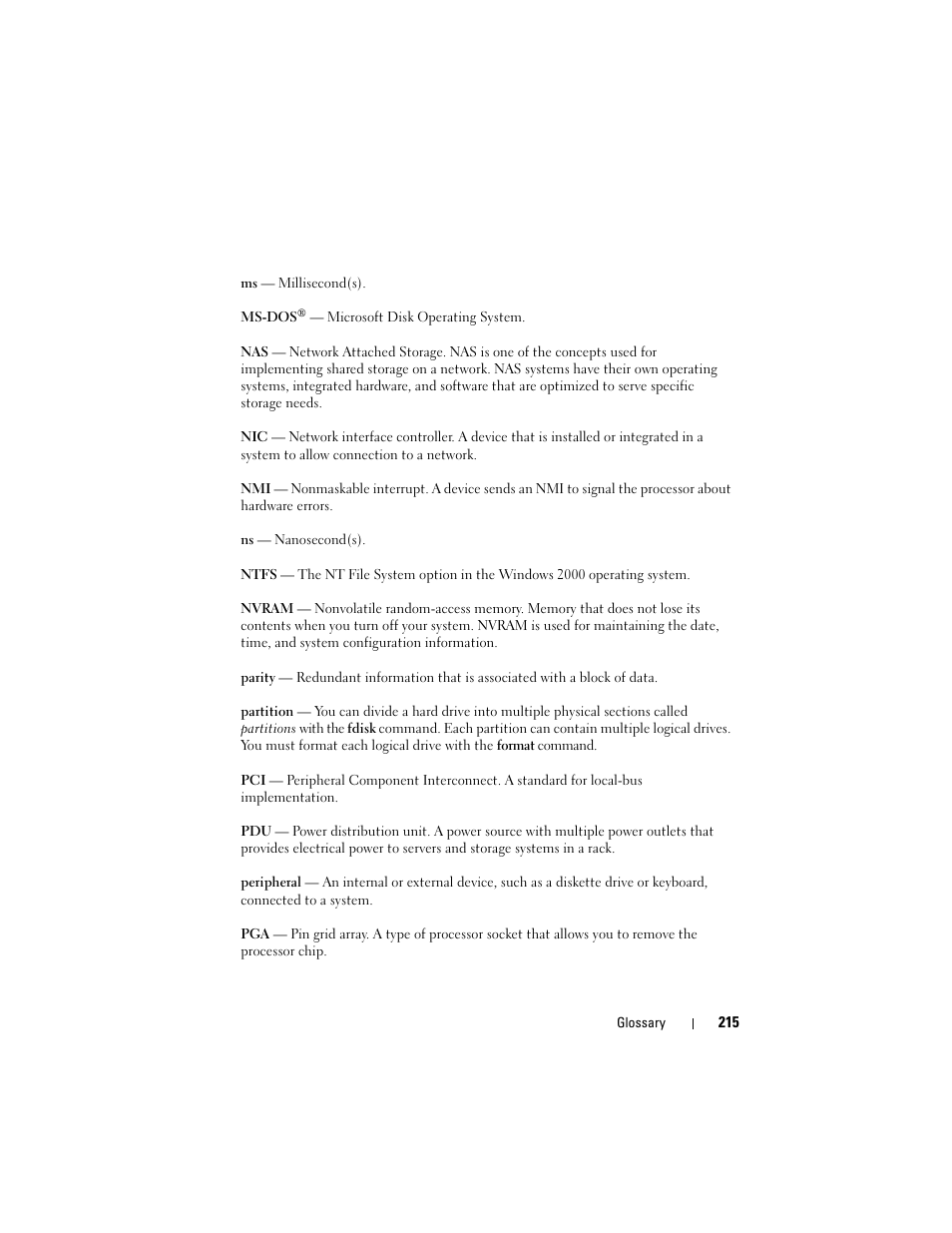 Dell PowerEdge T605 User Manual | Page 215 / 230
