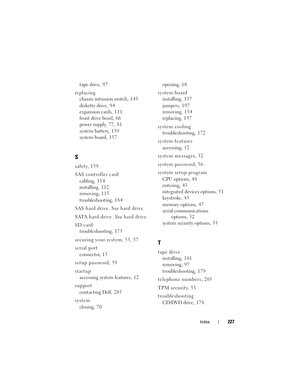 Dell PowerEdge T605 User Manual | Page 227 / 230