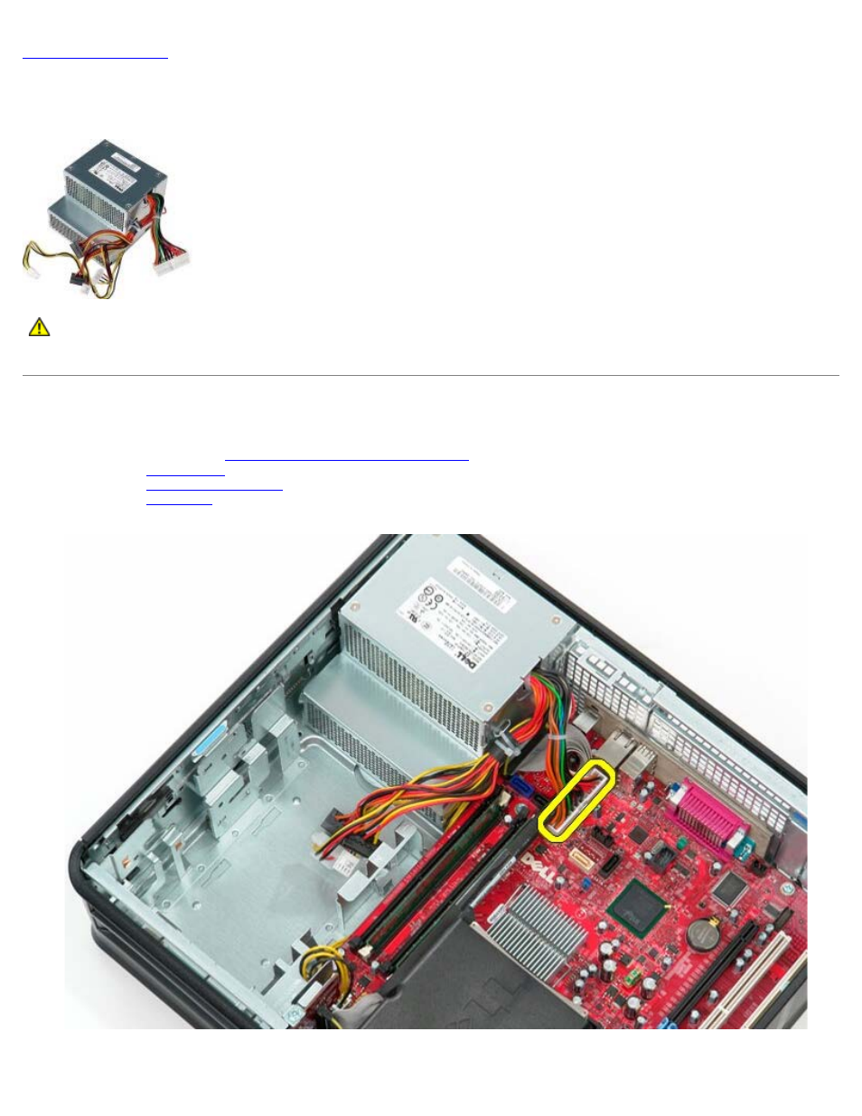 Power supply, Removing the power supply | Dell OptiPlex 780 User Manual | Page 36 / 80
