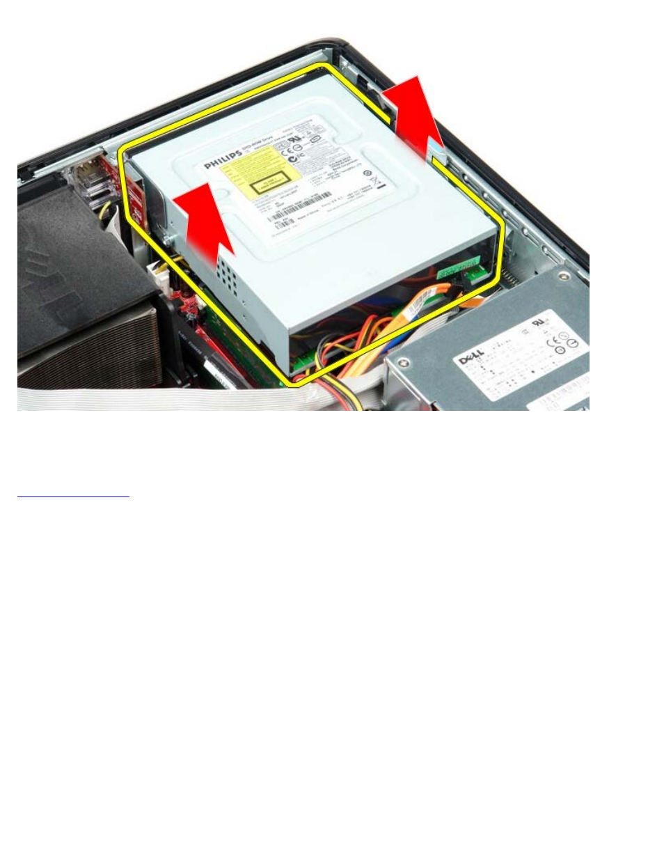 Replacing the optical drive | Dell OptiPlex 780 User Manual | Page 58 / 80