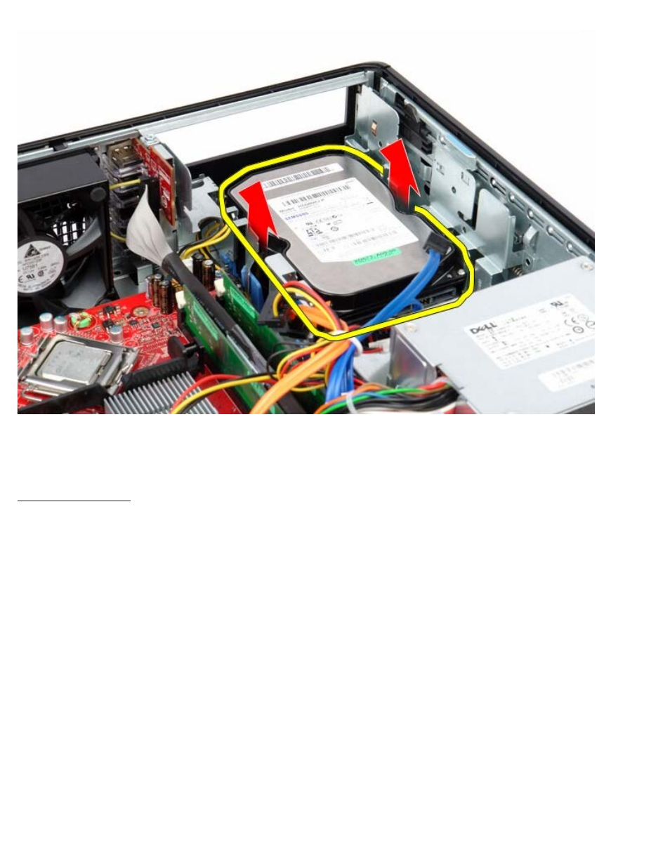 Replacing the secondary hard drive | Dell OptiPlex 780 User Manual | Page 62 / 80
