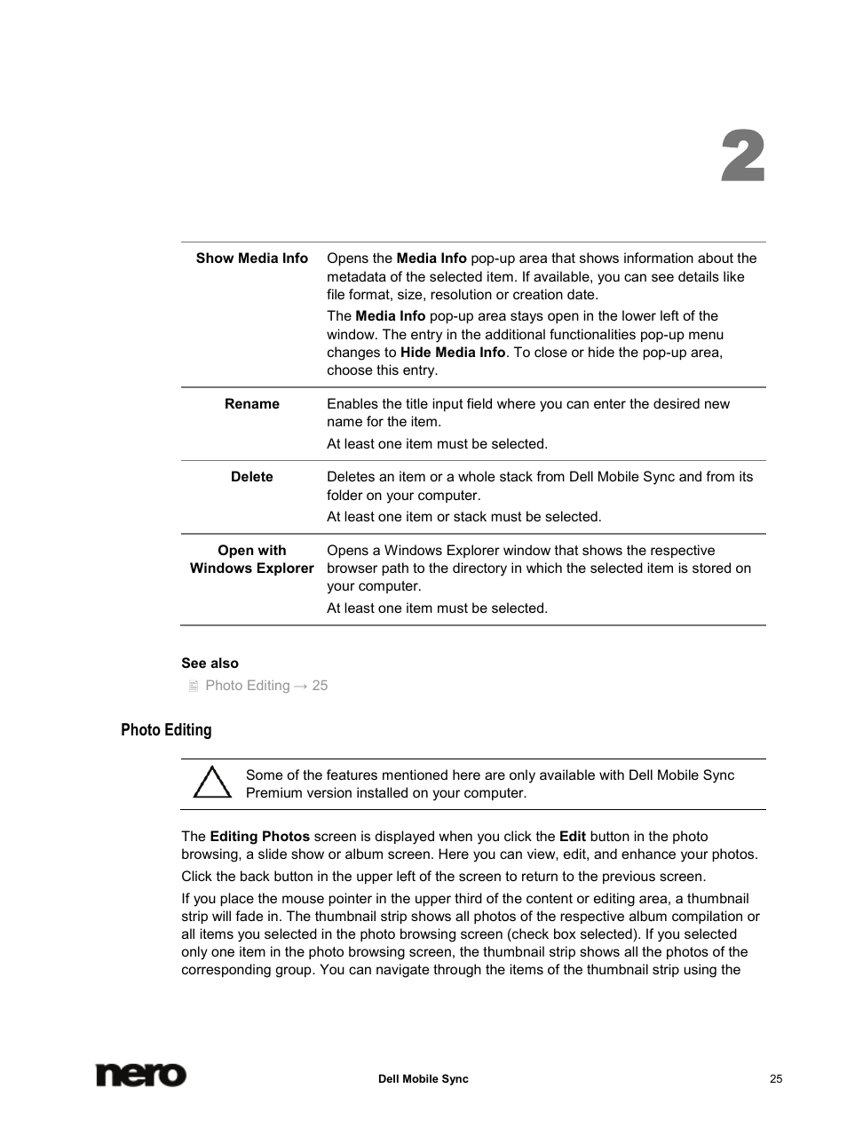 Photo editing | Dell Mobile Venue User Manual | Page 25 / 75