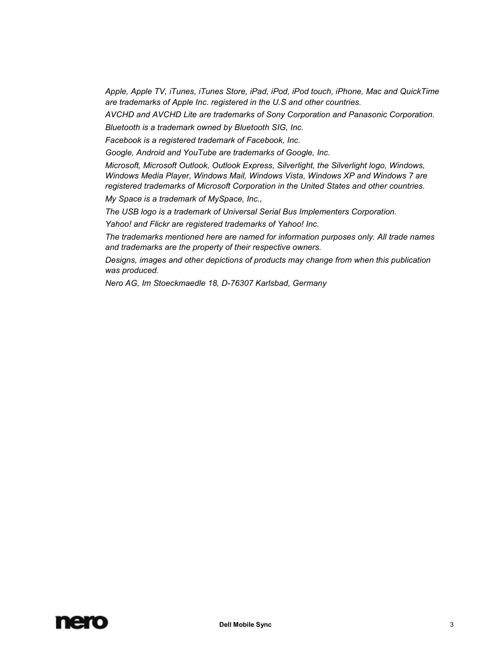 Dell Mobile Venue User Manual | Page 3 / 75