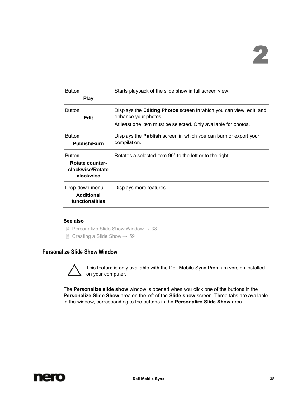 Personalize slide show window | Dell Mobile Venue User Manual | Page 38 / 75