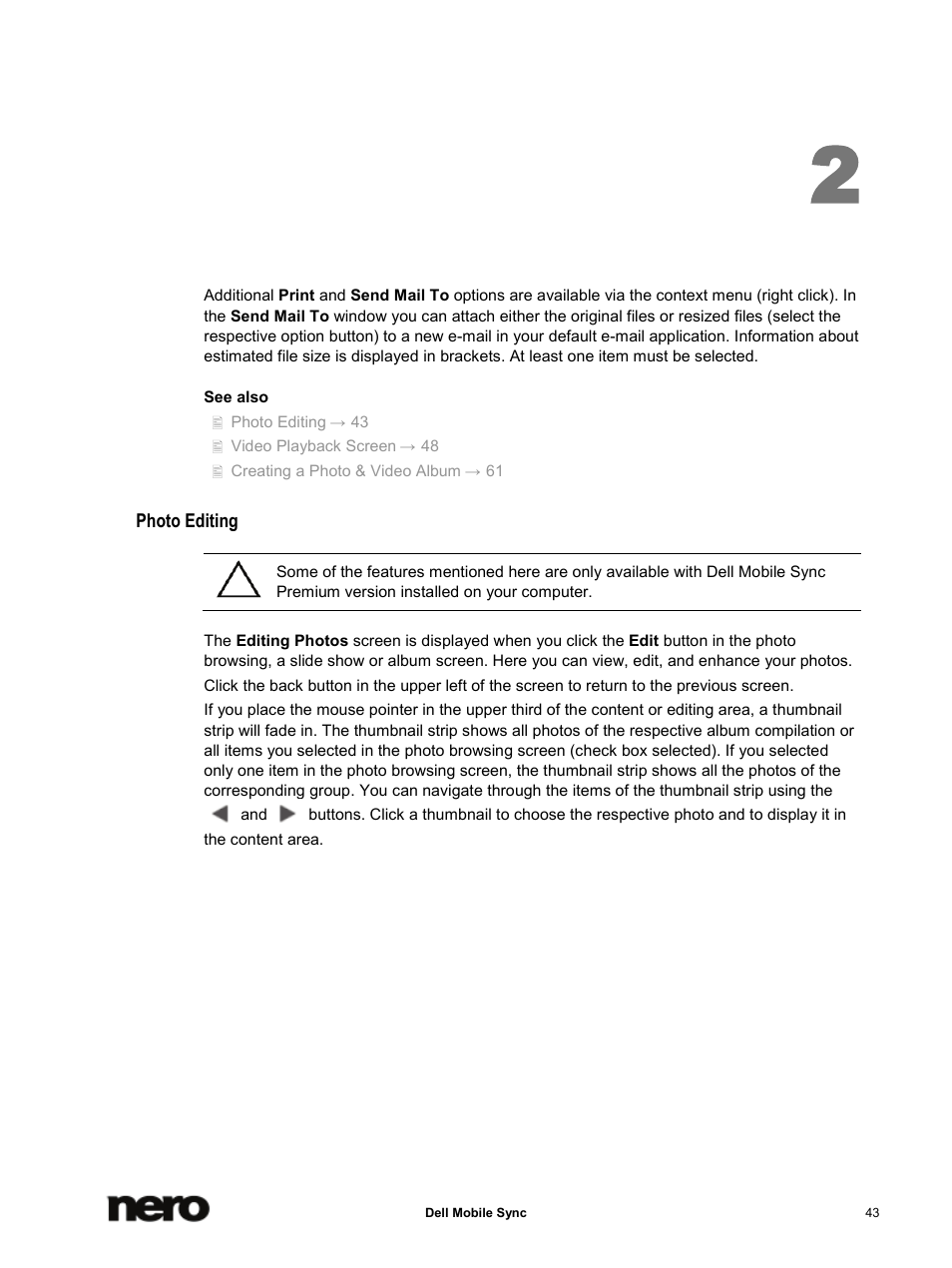 Photo editing | Dell Mobile Venue User Manual | Page 43 / 75